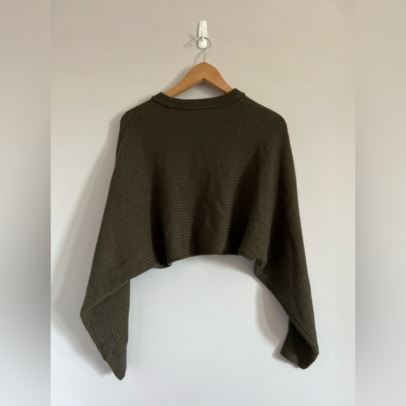 Wilfred Green Knit Shrug Sweater - Picture 2 of 2